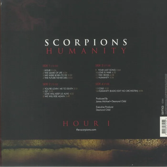 Back cover — SCORPIONS — Humanity: Hour I (reissue)