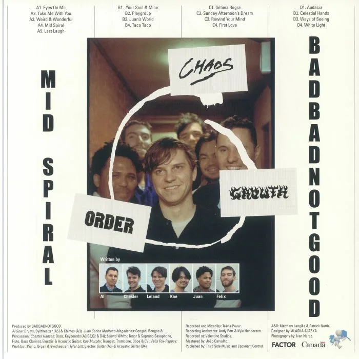 Back cover — BADBADNOTGOOD — Mid Spiral