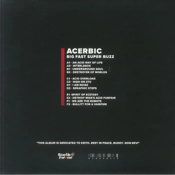 Back cover — ACERBIC — Big Fast Super Buzz