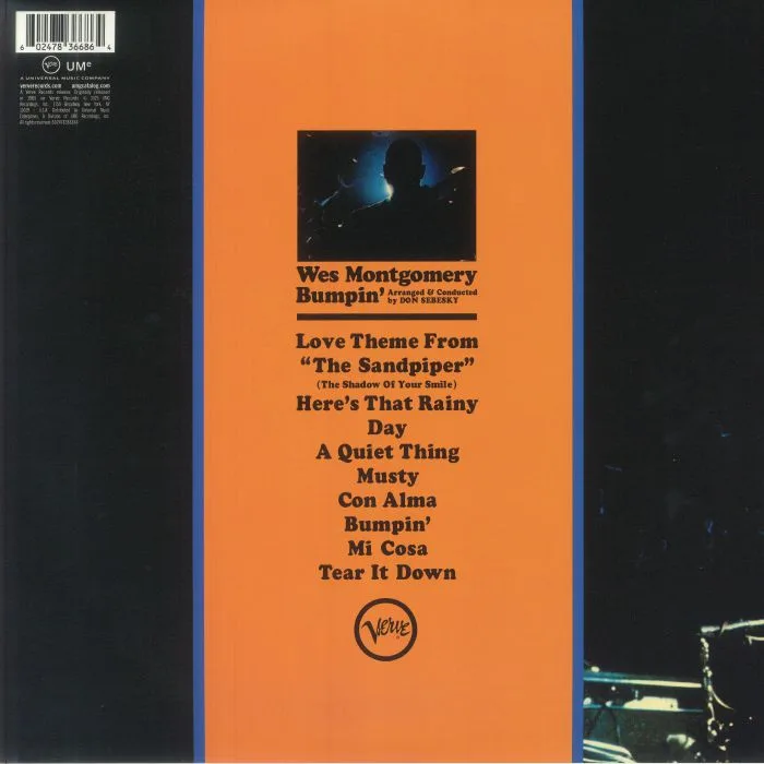 Обратная сторона обложки — Wes MONTGOMERY — Bumpin' (Acoustic Sounds Series)