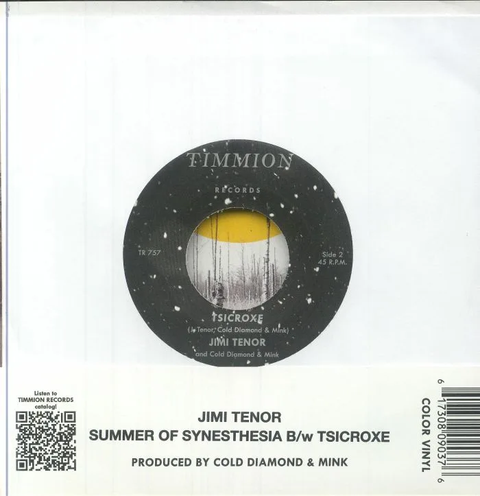 Back cover — Jimi TENOR / COLD DIAMOND & MINK — Summer Of Synesthesia