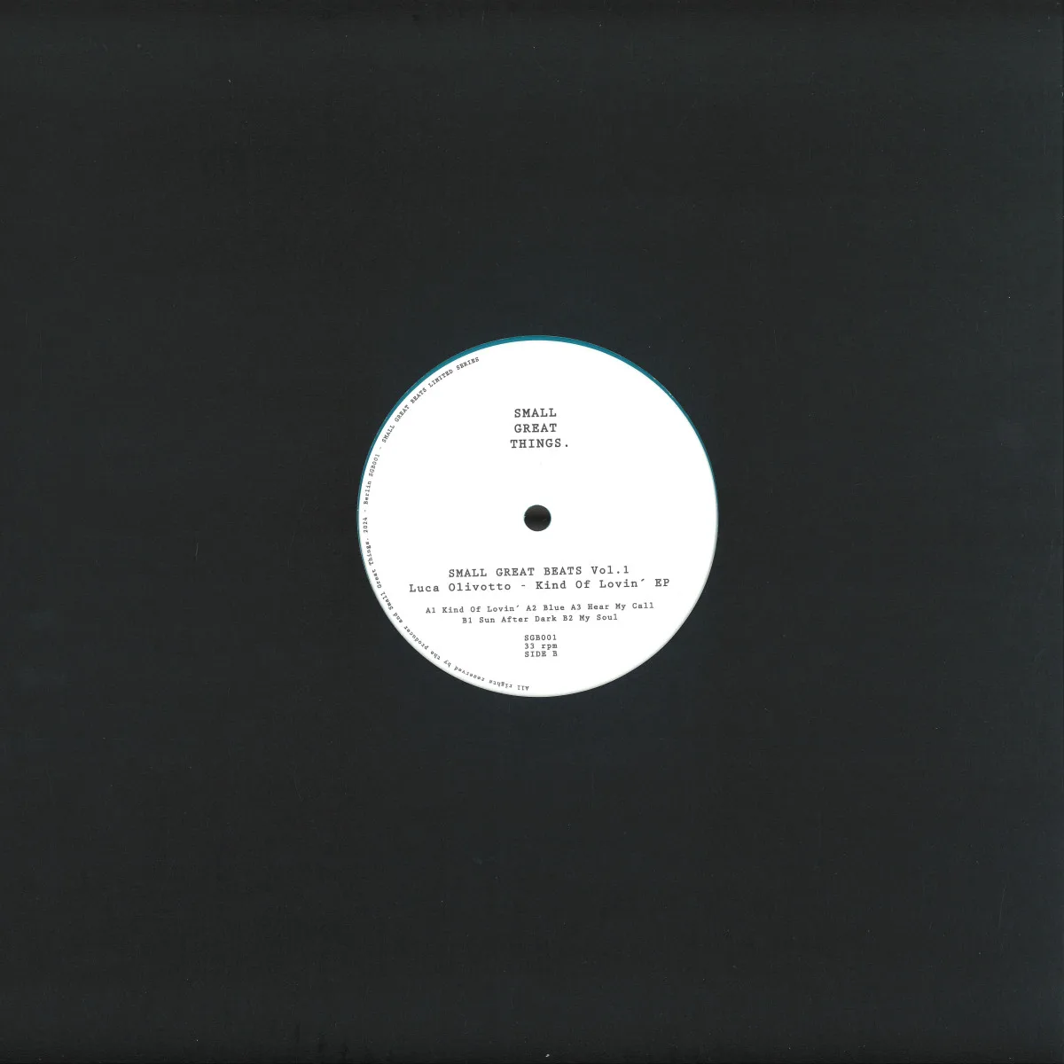 Back cover — Luca Olivotto — Kind of Lovin EP