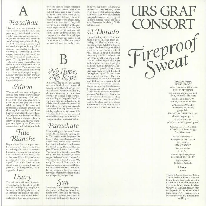 Back cover — URS GRAF CONSORT — Fireproof Sweat