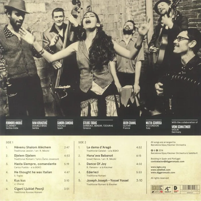 Back cover — BARCELONA GIPSY KLEZMER ORCHESTRA — Imbarca