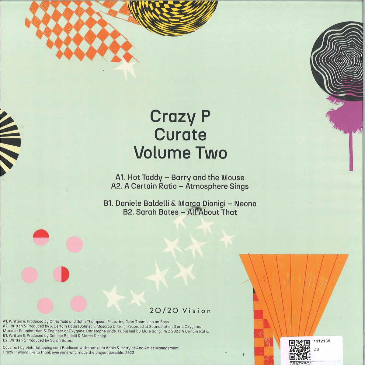Обратная сторона обложки — Various — Crazy P Curate Volume Two