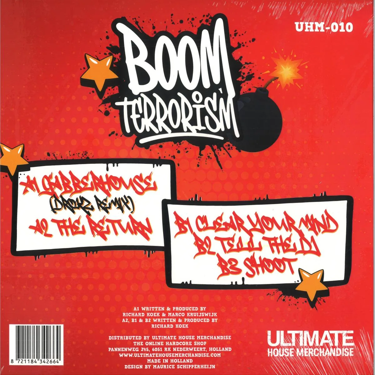 Обратная сторона обложки — Boom Terrorism — The Return