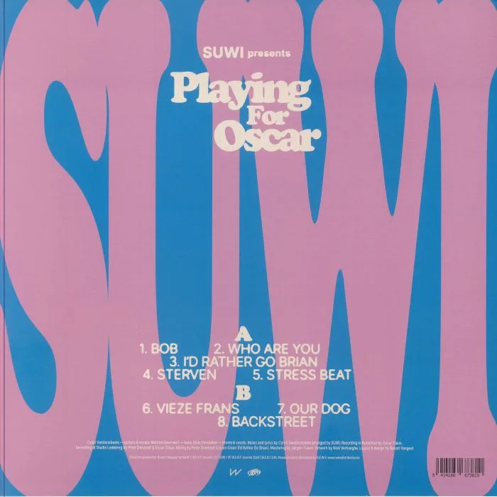 Back cover — SUWI — Playing For Oscar