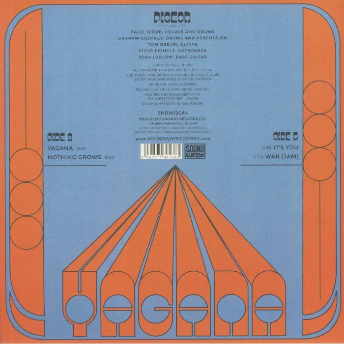 Back cover — PIGEON — YAGANA EP