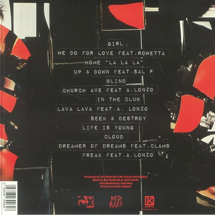 Back cover — RED AXES — Loud