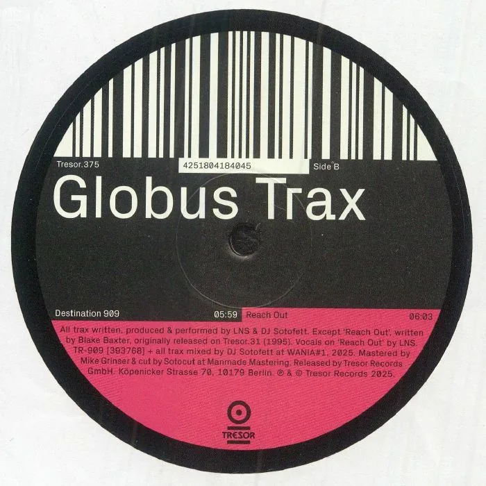 Обратная сторона обложки — LNS / DJ SOTOFETT — Globus Trax