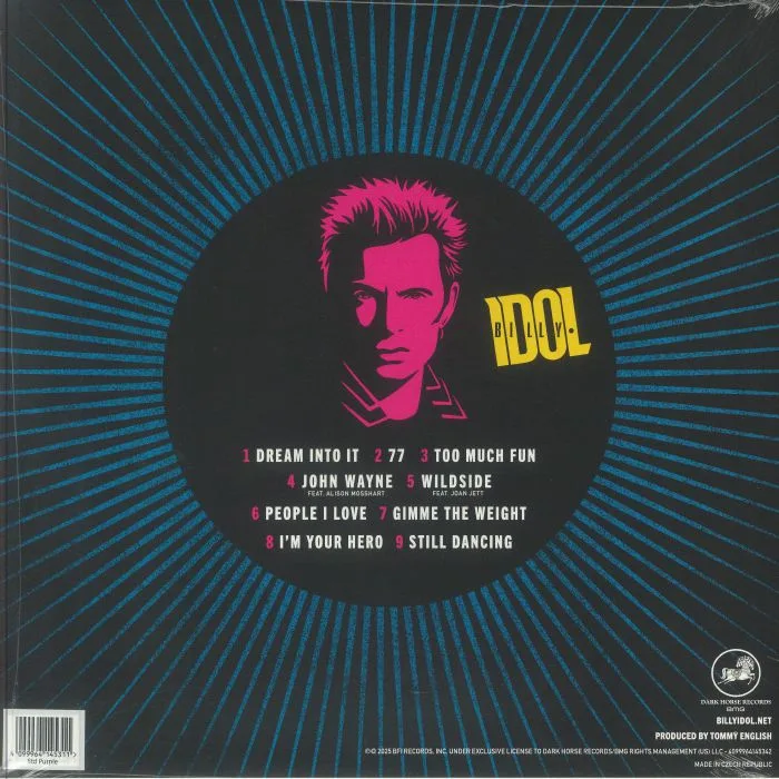 Обратная сторона обложки — BILLY IDOL — Dream Into It