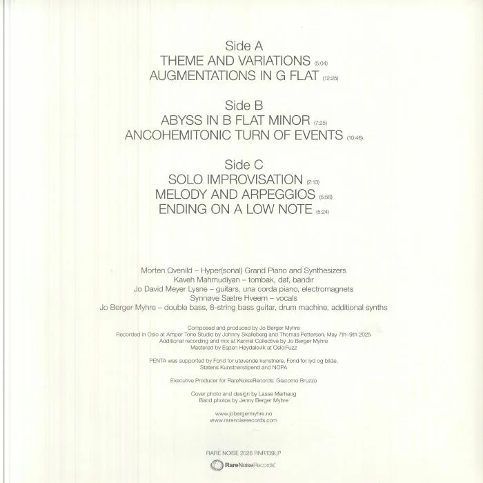Back cover — Jo Berger MYHRE — Penta