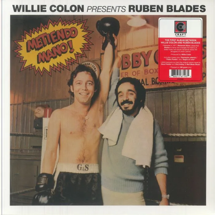 Лицевая сторона обложки — Willie COLON presents RUBEN BLADES — Metiendo Mano! (remastered)
