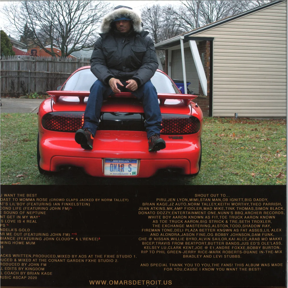 Обратная сторона обложки — Omar S — You Want LP 4x12"