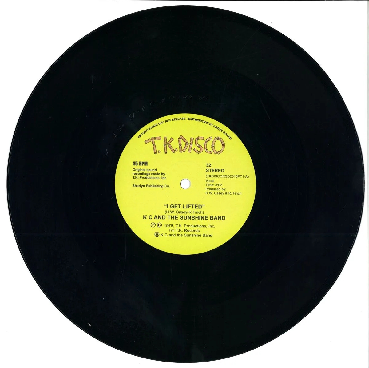 K C & The Sunshine Band — I Get Lifted - Todd Terje Edit (10")