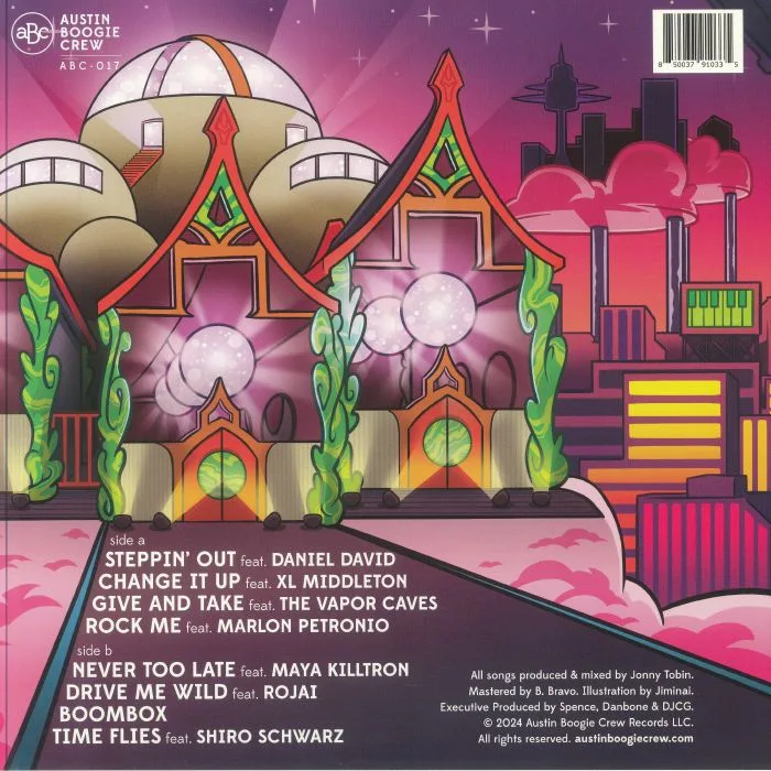 Back cover — Jonny TOBIN — Steppin Out