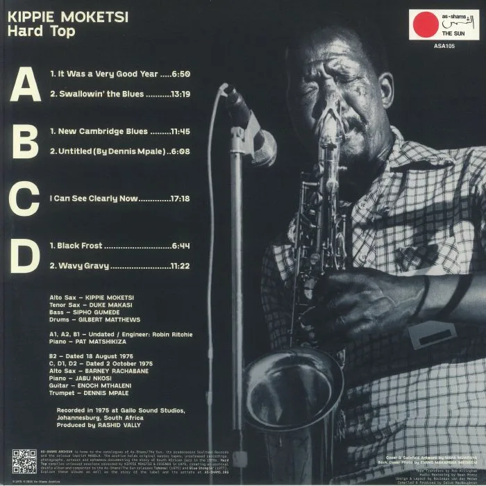 Back cover — Kippie MOKETSI — Hard Top