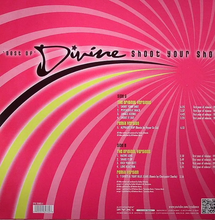 Обратная сторона обложки — DIVINE — Best Of Divine: Shoot Your Shot