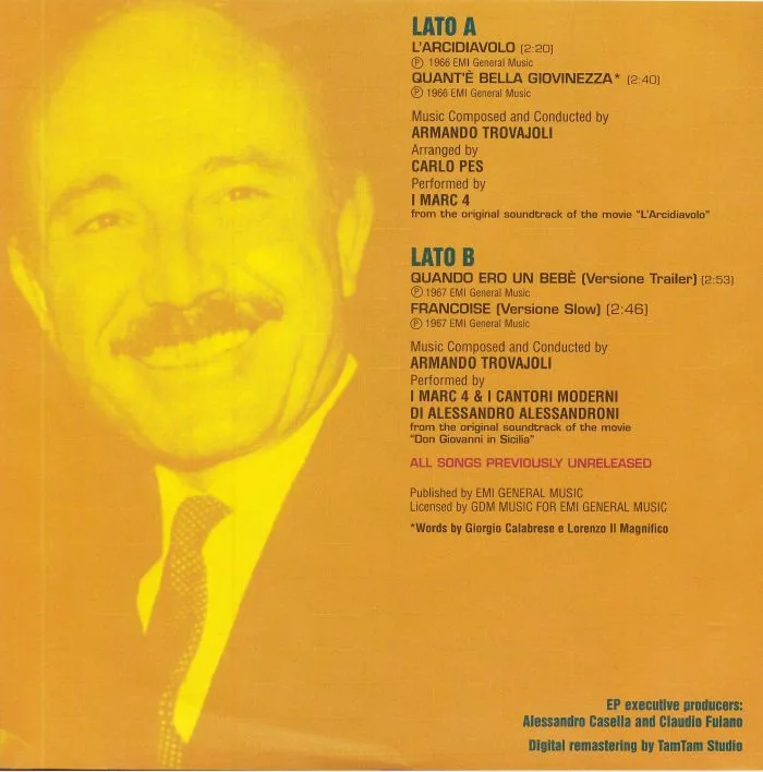 Back cover — Armando TROVAJOLI — In Lounge