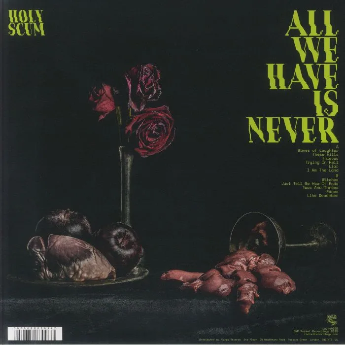 Back cover — HOLY SCUM — All We Have Is Never