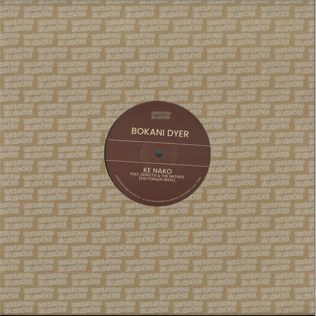 Лицевая сторона обложки — Bokani Dyer — Brownswood Remix Editions 001