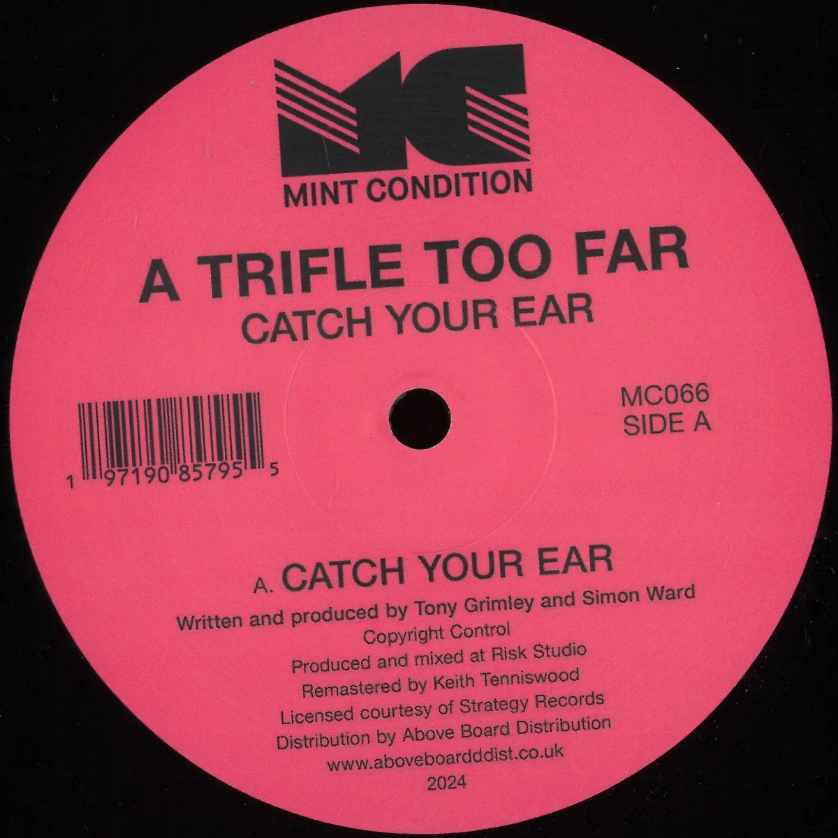 Front cover — A Trifle Too Far — Catch Your Ear