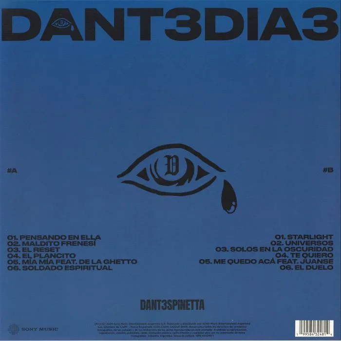 Обратная сторона обложки — Dante SPINETTA — Dia 3