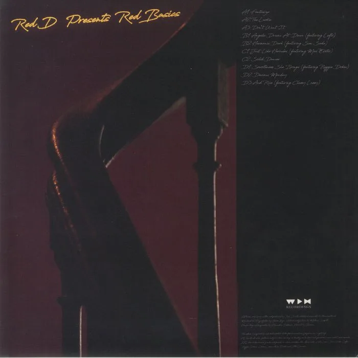 Back cover — RED D presents RED BASICS — Fantasize Then Realize