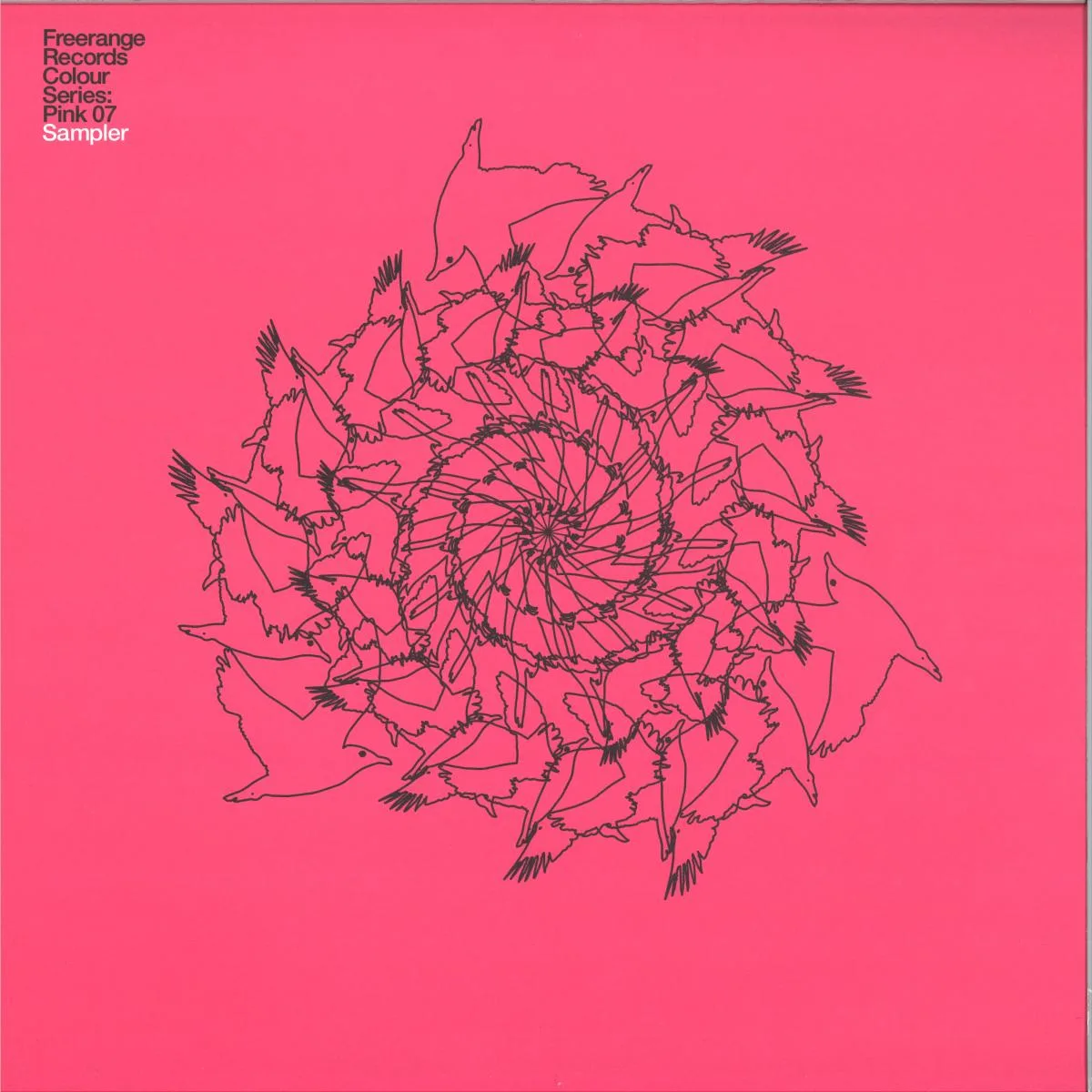 Лицевая сторона обложки — Freerange Records — Colour Series: Pink 07 Sample