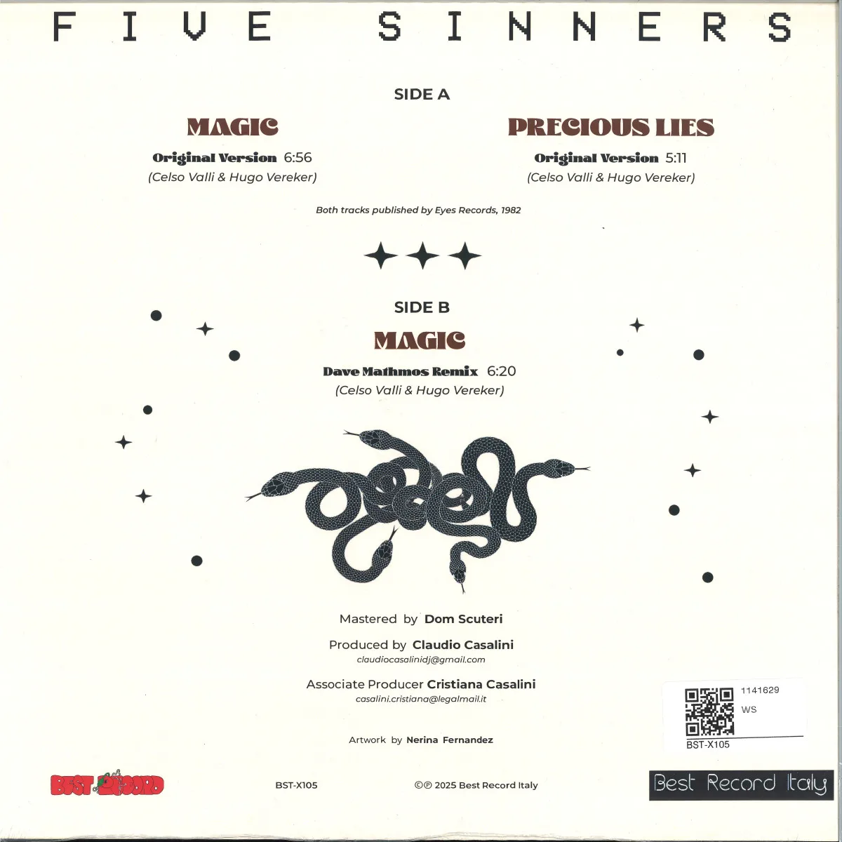 Обратная сторона обложки — Five Sinners — Magic