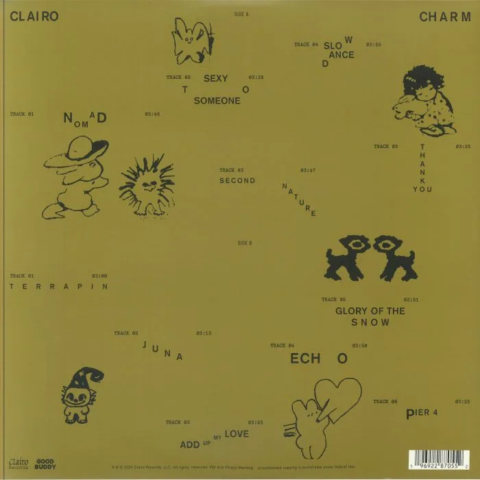 Back cover — CLAIRO — Charm