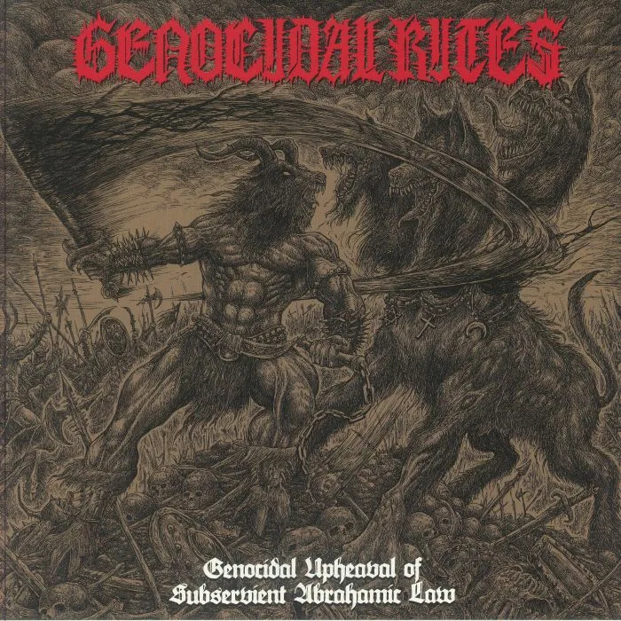 Front cover — GENOCIDAL RITES — Genocidal Upheaval Of Subservient Abrahamic Law