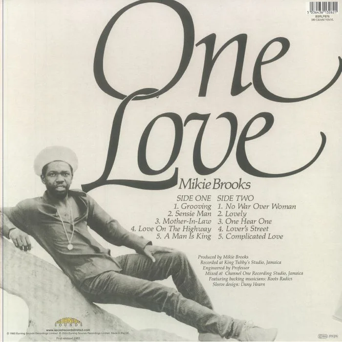 Back cover — Mike BROOKS / ROOTS RADICS — One Love (reissue)