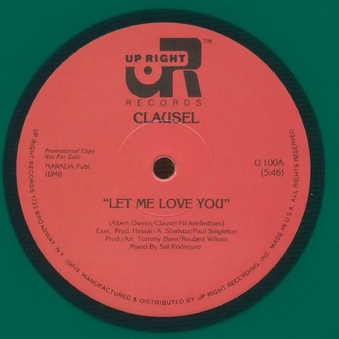 Лицевая сторона обложки — CLAUSEL — Let Me Love You (reissue)