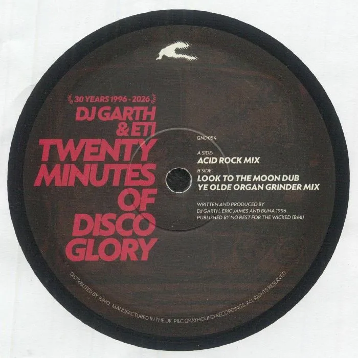 Обратная сторона обложки — DJ GARTH / ETI — Twenty Minutes Of Disco Glory (30th Anniversary reissue)