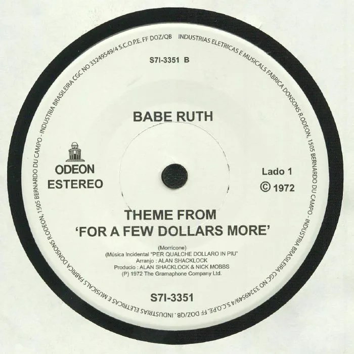 Обратная сторона обложки — BABE RUTH — The Mexican (reissue) (B-STOCK)