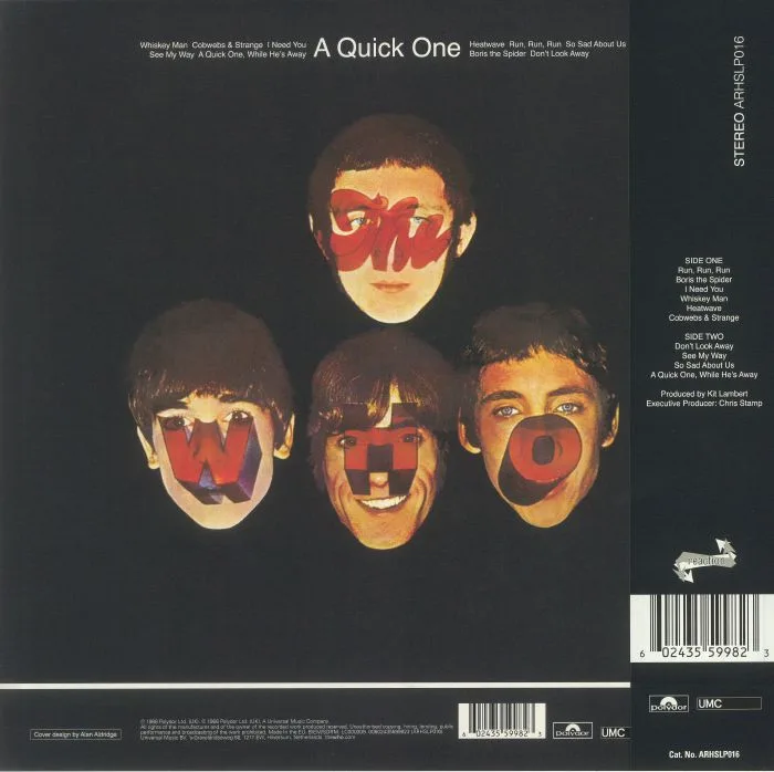 Обратная сторона обложки — The WHO — A Quick One (half speed remastered)