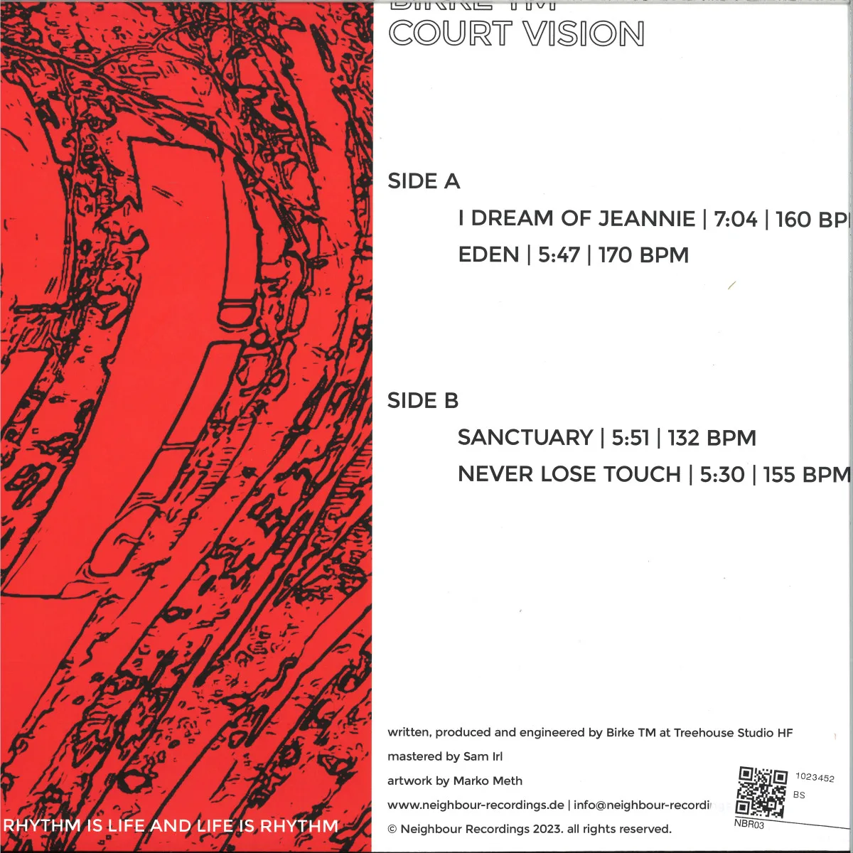 Back cover — Birke Tm — Court Vision EP