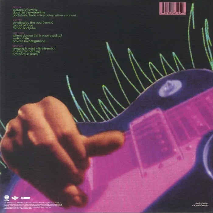 Обратная сторона обложки — DIRE STRAITS — Money For Nothing (remastered)