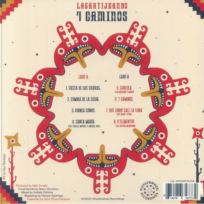 Обратная сторона обложки — LAGARTIJEANDO — 7 Caminos