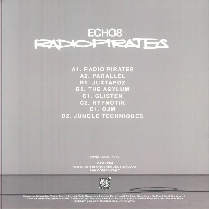 Back cover — ECHO 8 — Radio Pirates