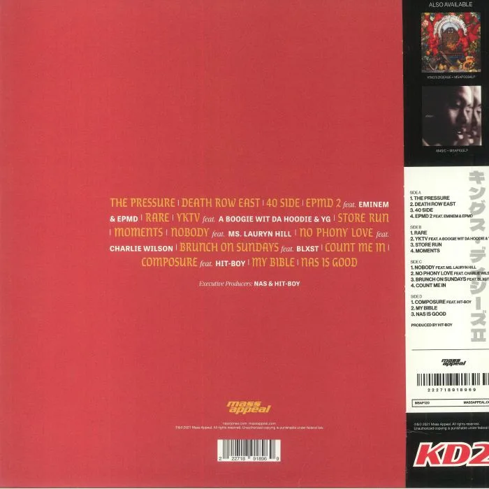 Обратная сторона обложки — NAS — King's Disease II (reissue)