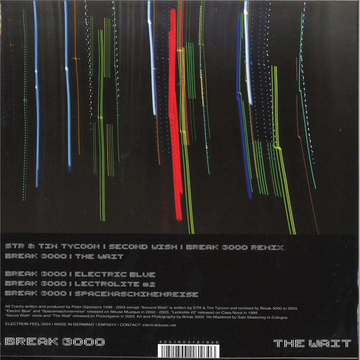 Обратная сторона обложки — Break 3000 — The Wait