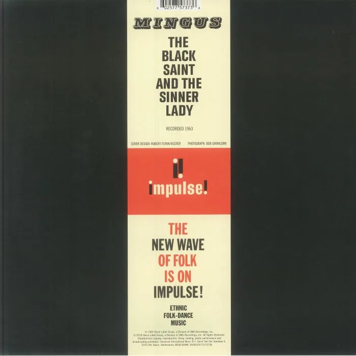 Back cover — Charles MINGUS — The Black Saint & The Sinner Lady (reissue)