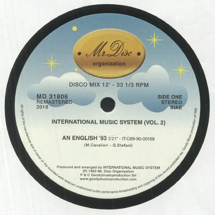 Лицевая сторона обложки — INTERNATIONAL MUSIC SYSTEM — IMS Vol 2 (reissue)