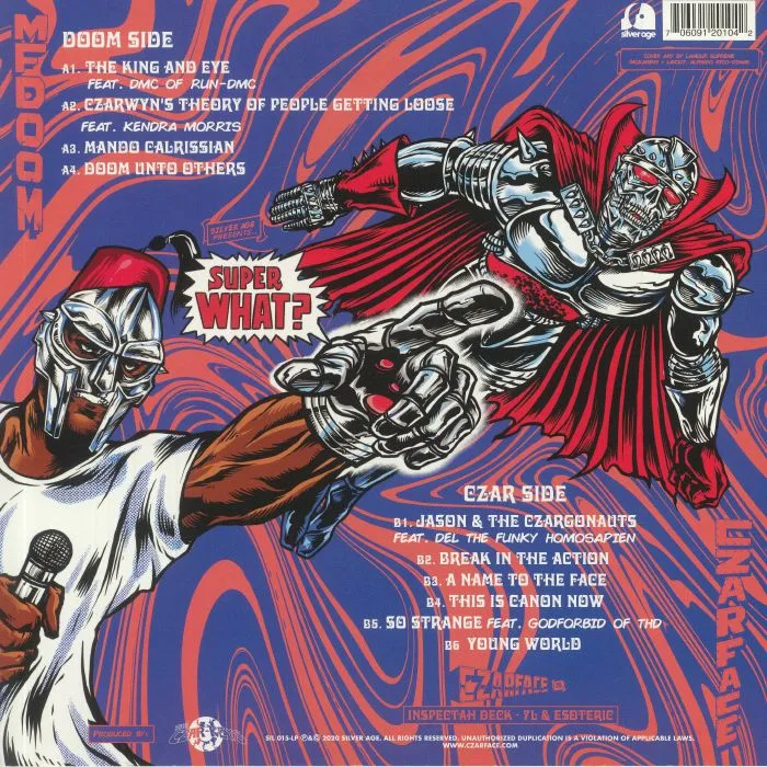Обратная сторона обложки — CZARFACE / MF DOOM — Super What?