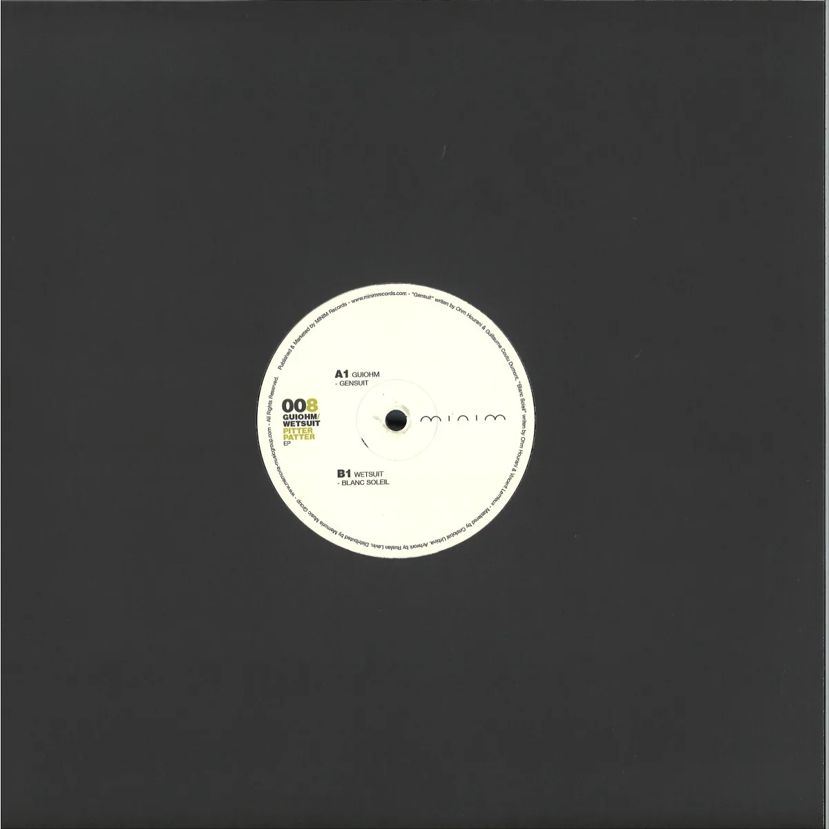 Back cover — Guiohm/Wetsuit — Pitter Patter EP