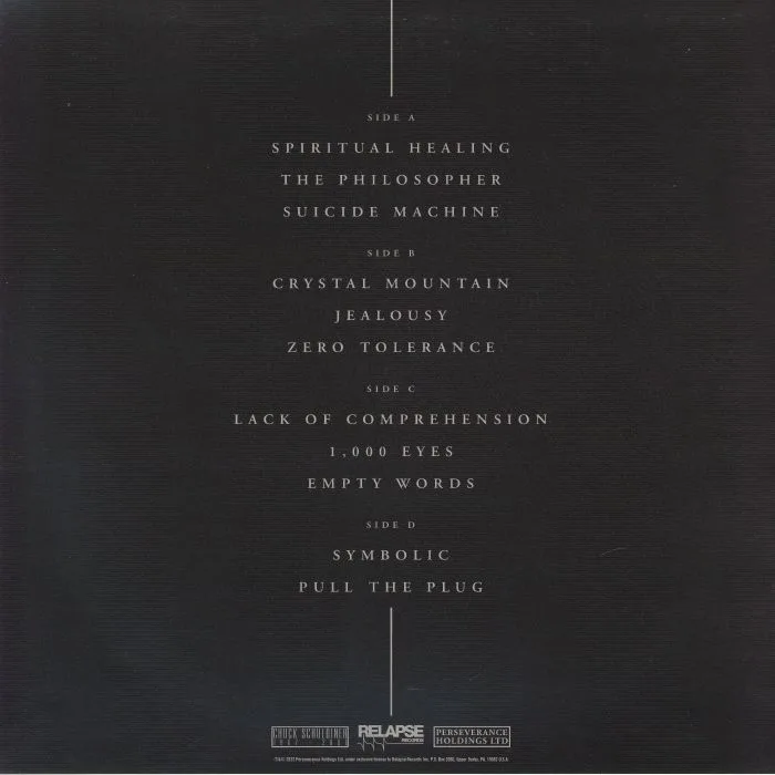 Обратная сторона обложки — DEATH — Non Analog: On Stage Series Montreal 06 / 22 / 1995