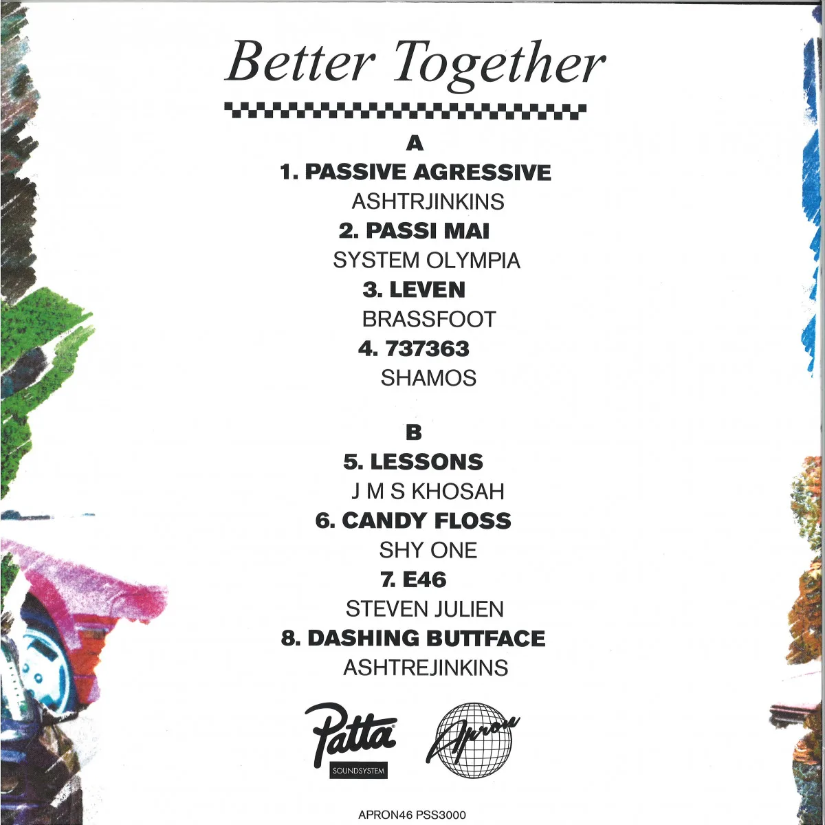 Обратная сторона обложки — Various — Better Together LP