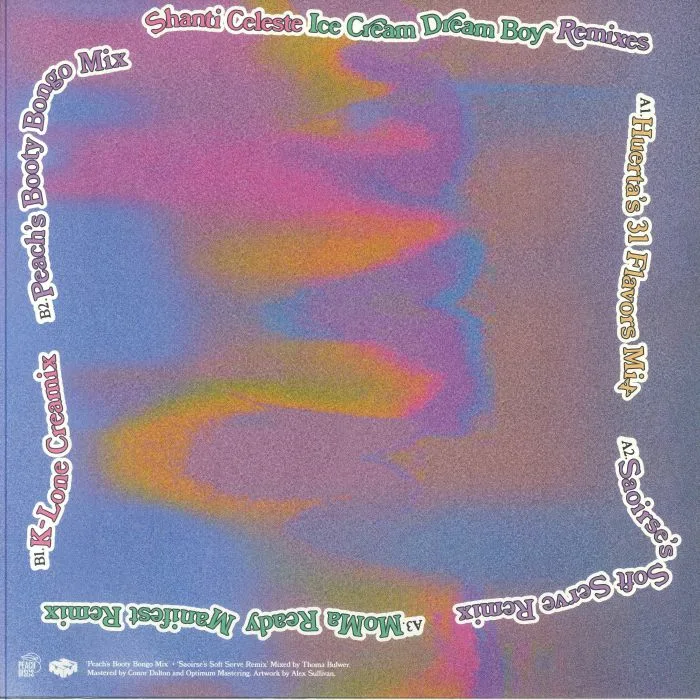Обратная сторона обложки — Shanti CELESTE — Ice Cream Dream Boy (remixes)